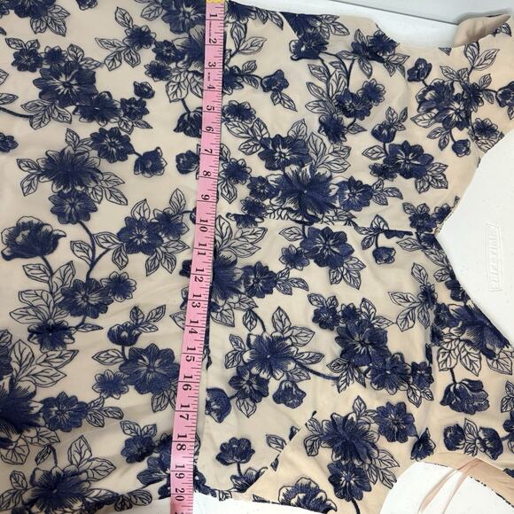 Gal Meets Glam Colection Rosemary Midi Dress Women's Size 20 Floral Embroidered - Picture 13 of 15